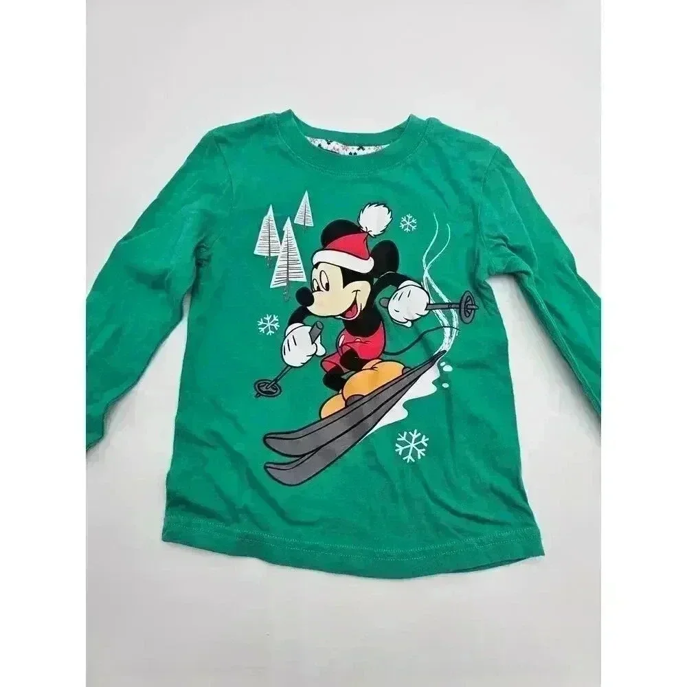3 Carter's, Old Navy, Disney Boy's  24M/2T Holiday Christmas Long Sleeve Shirts